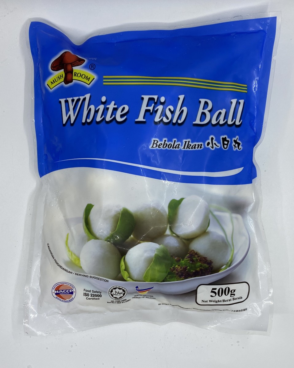 QL White Fish Ball 白鱼丸 500G - Bak Lai Fish Ball Food Industries